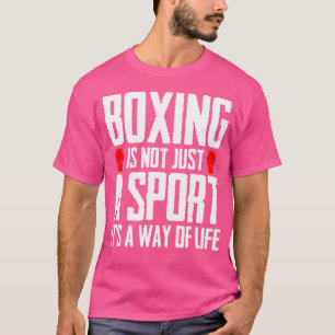 Camiseta Presente de luvas de combate esportivo in a box - 