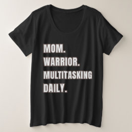 Camiseta Presente de Mãe 2026 Mãe Guerreira Multitarefa Diá