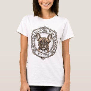 Camiseta Presente de Mãe de Frenchie 2026 Cachorro Bulldog