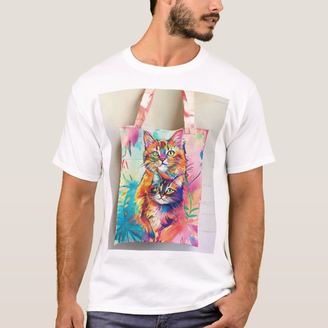 Camiseta Presente de Mãe de Gato (Frente)