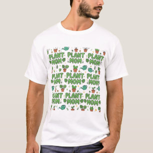 Camiseta Presente de Mãe de Planta com Tipografia Divertida