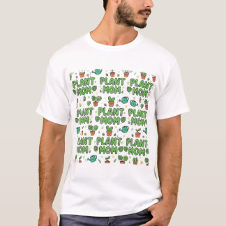 Camiseta Presente de Mãe de Planta com Tipografia Divertida
