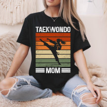 Presente de Mãe de Taekwondo Artes Marciais Retro