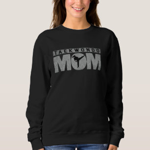 Camiseta Presente de Mãe de Taekwondo Estilo Desgastado Chu