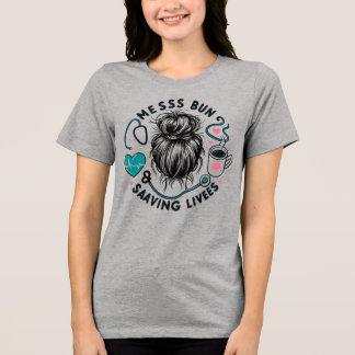 Camiseta Presente de Mãe Trabalhadora da Saúde que Salva Vi