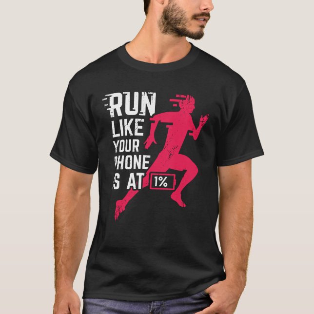 Camiseta Presente de Maratonista Corrente (Frente)
