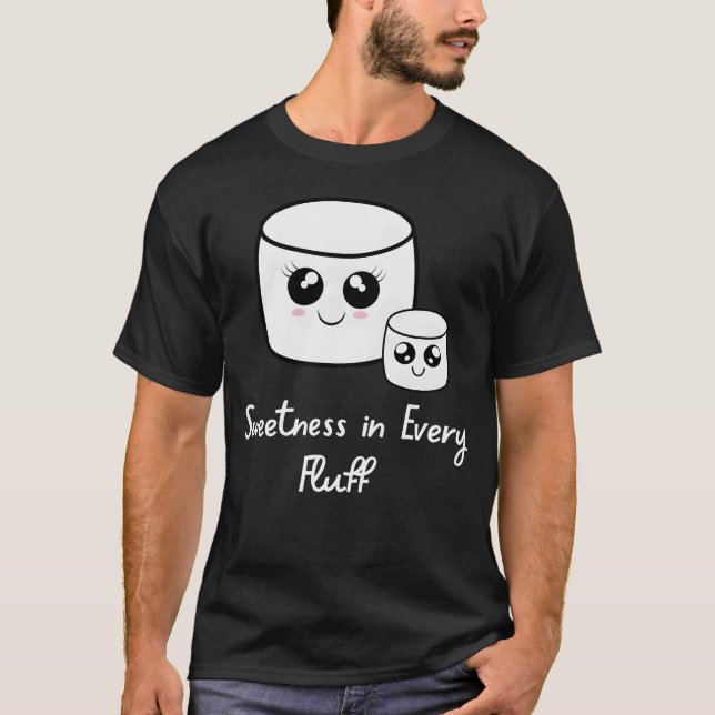 Camiseta Presente de marshmallow para amantes de camping (Frente)