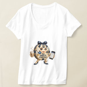 Camiseta Presente de Mascote Entusiasta de E-mail de Amigo