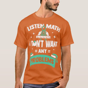 Camiseta Presente de Matemática do Professor de Matemática
