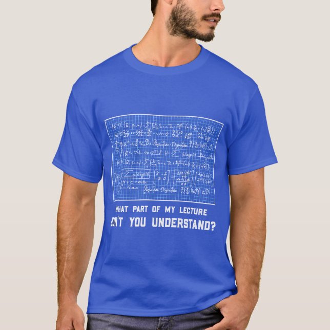 Camiseta Presente de matemática matemático escola CDF prese (Frente)