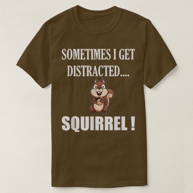 Camiseta Presente de memória SQUIRRELAnimal de zoo DISTRACT (Frente do Design)