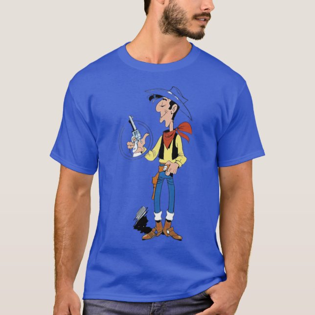 Camiseta Presente de menina do Pistoleiro Lucky Luke (Frente)