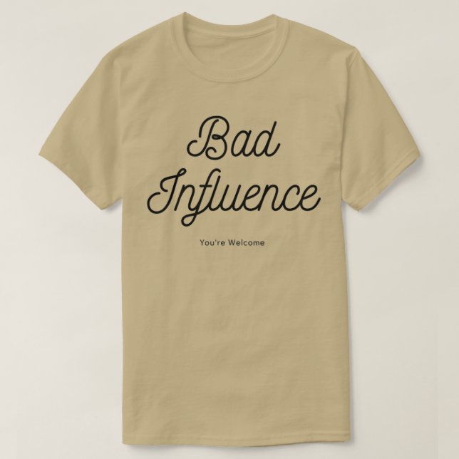 Camiseta Presente de Menina Má com Design Divertido de Má I (Frente do Design)