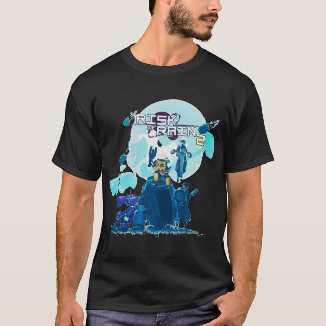 Camiseta Presente de menina Risk Of Rain 2 retrô (Frente)