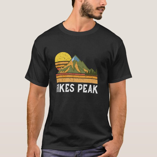 Camiseta Presente De Montanha Mt Subindo Pikes De Subida Pe (Frente)