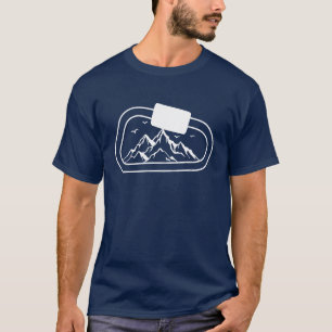 Camiseta Presente de mosquetão de escalada em rocha Impress