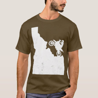 Camiseta Presente de motocross vintage IDAHO