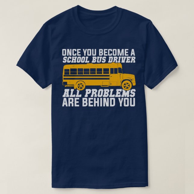 Camiseta Presente de Motorista de Ônibus Engraçado (Frente do Design)