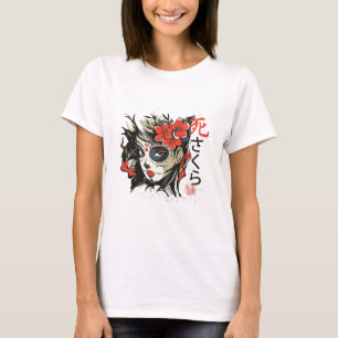 Camiseta Presente de Mulher Caveira de Açúcar para Amante d