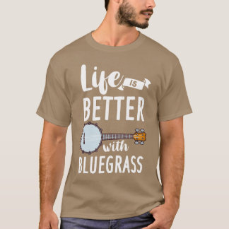 Camiseta Presente de Música Bluegrass de Banjo Amigos de Gu