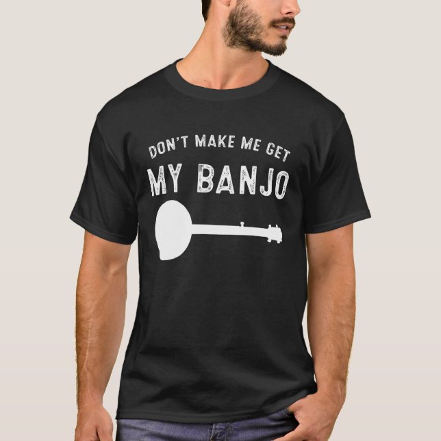Camiseta Presente de música de Banjo Bluegrass para a apres (Frente)