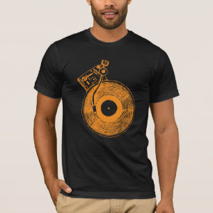 Camiseta Presente de música toca-discos de vinil para DJ