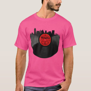 Camiseta Presente de Música Vintage Memphis Disco de Vinil
