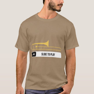 Camiseta Presente de músico tocador de trombone de marcha S