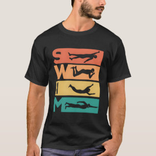 Camiseta Presente De Nadação Retroativa Para Nadadores