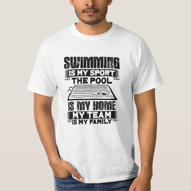 Camiseta Presente de Natação (Frente)