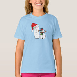Camiseta Presente de Natal com a letra I branca