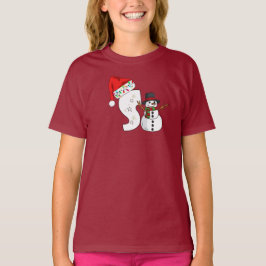 Camiseta Presente de Natal com letra branca