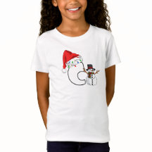 Presente de Natal com letra c branca