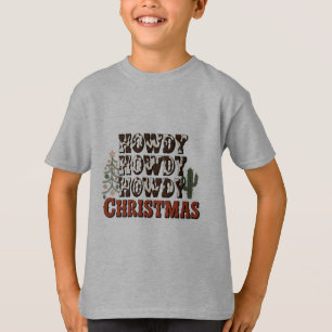 Camiseta Presente de Natal da Família Como Como Como Festa