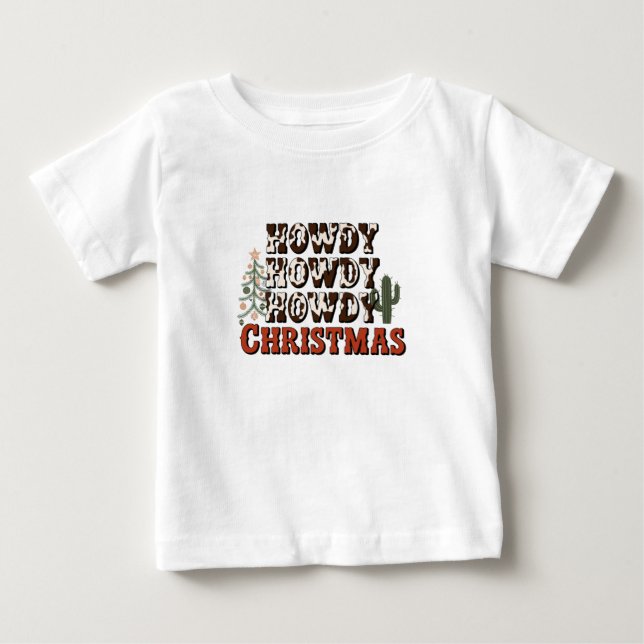 Camiseta Presente de Natal da Família Como Como Como Festa  (Frente)