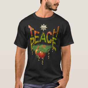 Camiseta Presente de Natal da Paz de Ensino