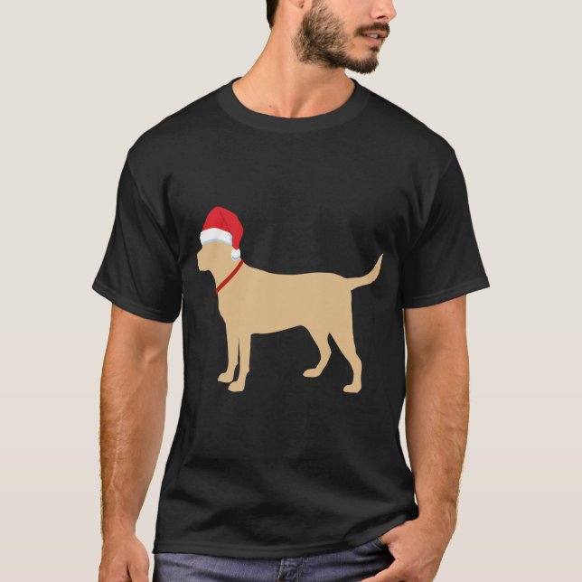 Camiseta Presente de Natal de Santa Hat, Bela Labrador, de  (Frente)