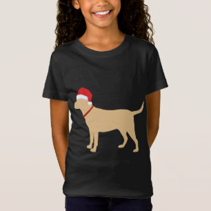 Camiseta Presente de Natal de Santa Hat, Bela Labrador, de 