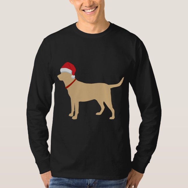 Camiseta Presente de Natal de Santa Hat, Bela Labrador, de  (Frente)