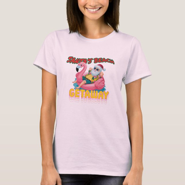 Camiseta Presente de Natal de Verão | Natal tropical (Frente)