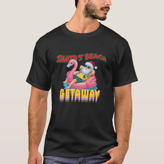 Camiseta Presente de Natal de Verão | Natal tropical (Frente)