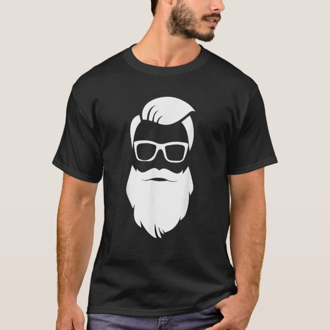 Camiseta Presente de Natal do Papai Noel Hipster de Jolly H (Frente)