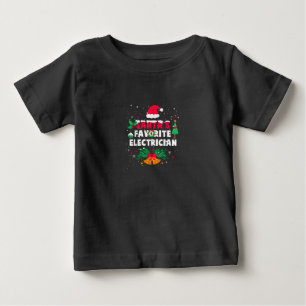 Camiseta Presente de Natal Elétrico Favorito do Santas