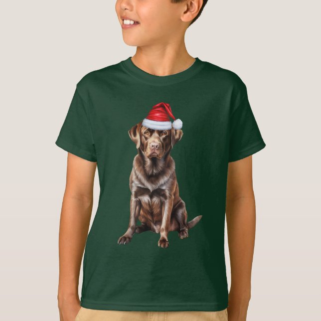 Camiseta Presente de Natal engraçado para amantes de cães l (Frente)