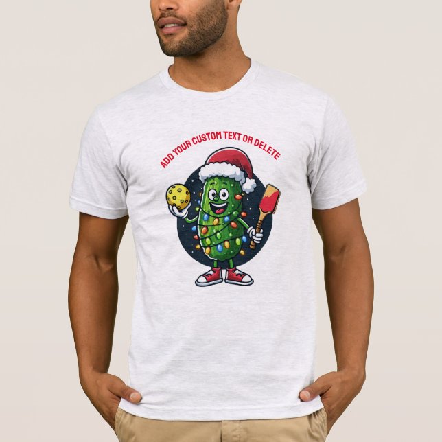 Camiseta Presente de Natal engraçado para jogador de pickle (Frente)