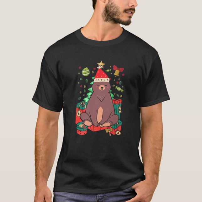 Camiseta Presente de Natal Feio de Pão de Mel com Azevinho (Frente)