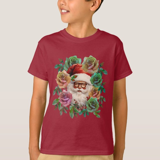 CAMISETA PRESENTE DE NATAL FLORAL PAI NATAL (Frente)