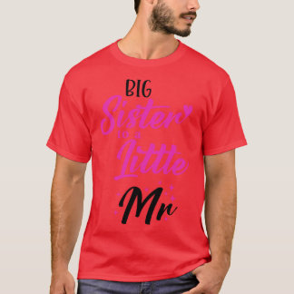 Camiseta Presente De Natal Irmã Grande Para Um Pequeno Nata