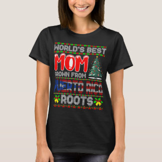 Camiseta Presente de Natal Melhor Mãe do Mundo Cultivada em