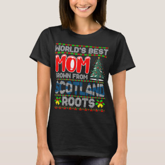 Camiseta Presente de Natal Melhor Mãe do Mundo Cultivada na
